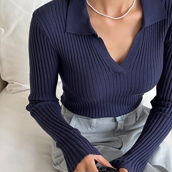 Forever 21 Dresses & Skirts - Forever 21 Black Ribbed Knit Top